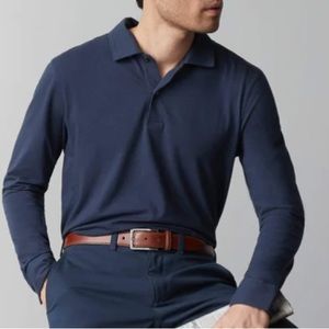 Mack Weldon SILVER Long Sleeve Polo